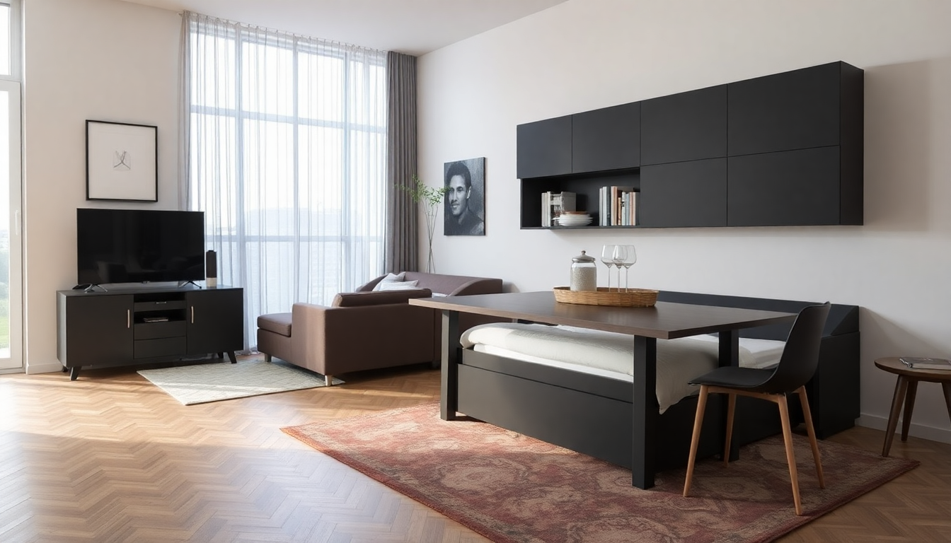 Optimisez Votre Espace avec un Lit Coffre et une Table à Manger Extensible : Astuces Décoratives pour 2025