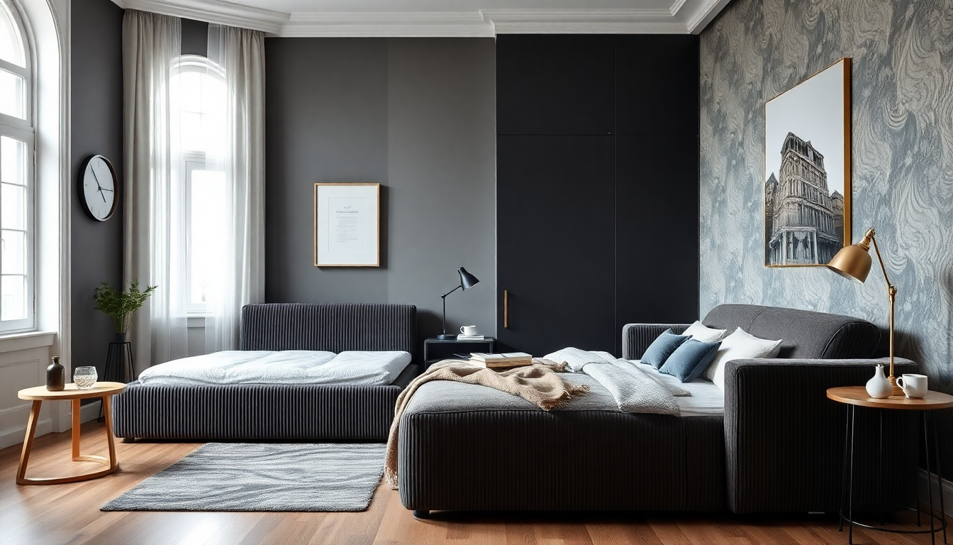 Comment intégrer sommiers avec coffre en velours côtelé et canapés reformables pour un intérieur chic et fonctionnel