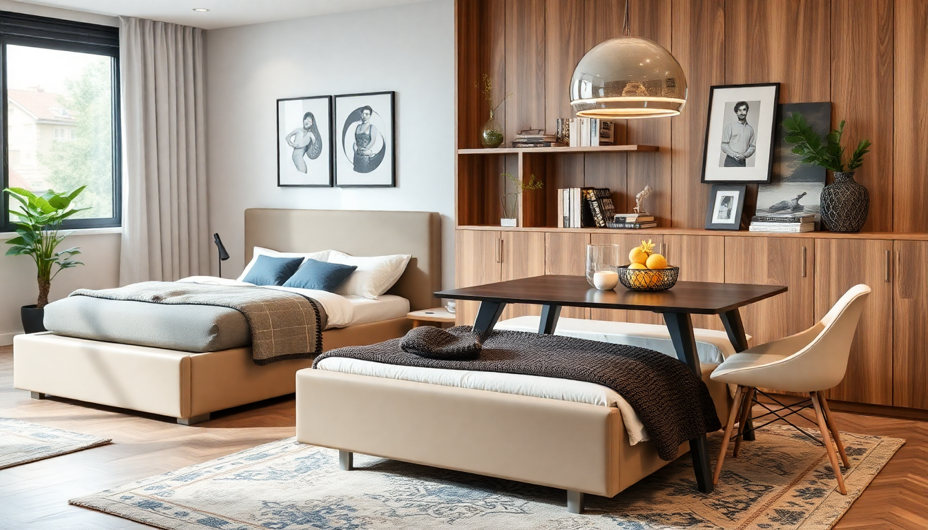 Aménagement Pratique : Lits Coffres et Tables à Manger Design pour un Intérieur Équilibré en 2025