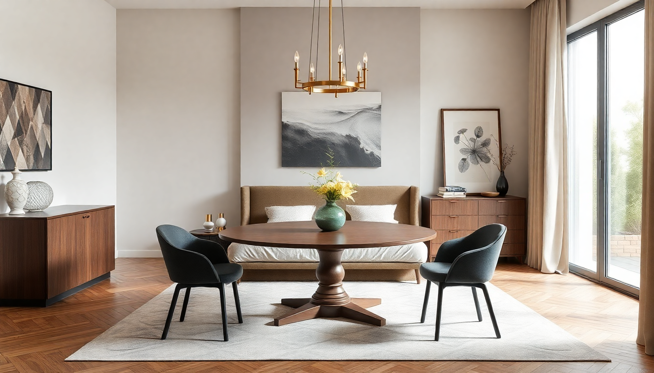 Aménager une Salle à Manger Élégante avec des Lits Coffres et Tables à Manger Ronde : Inspirations et Conseils pour 2025