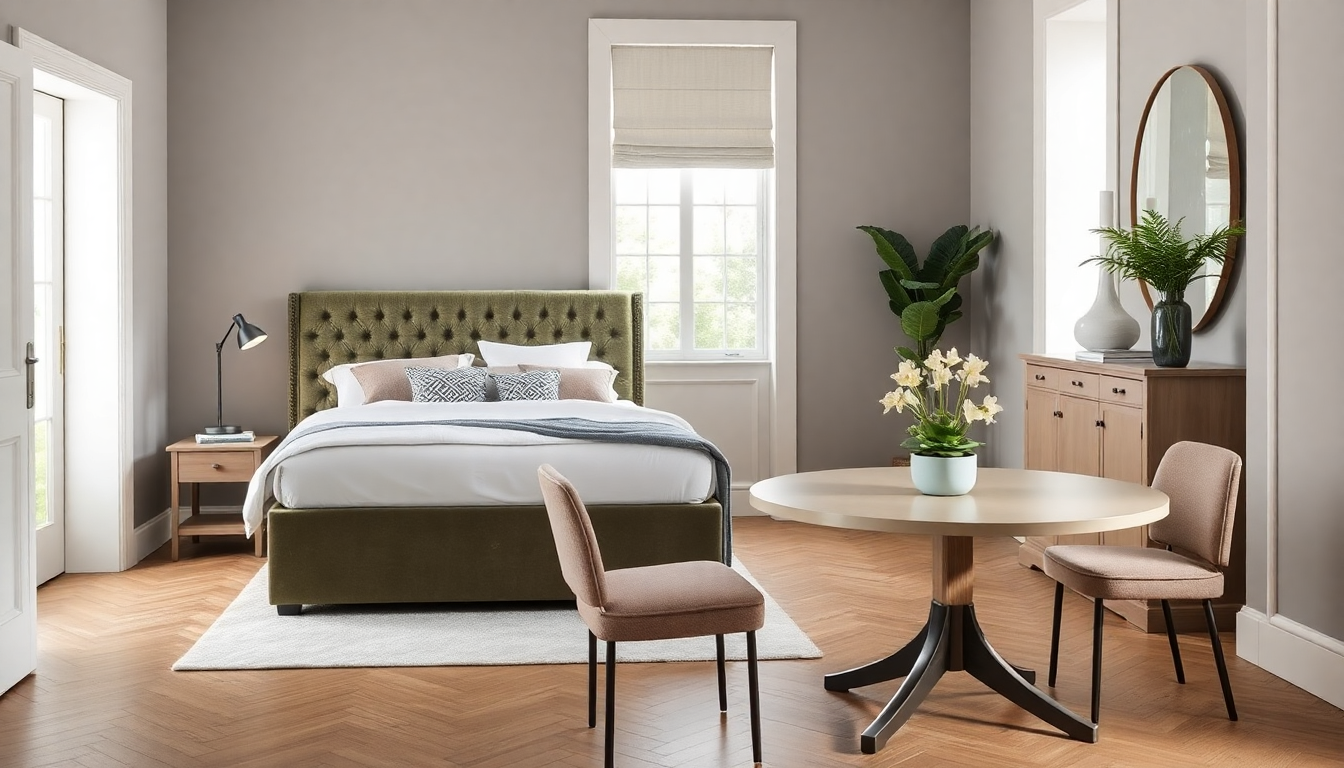 Aménagement de votre Chambre en 2025 : Lits Coffres en Velours et Tables à Manger Ronde pour un Style Tendance et Pratique