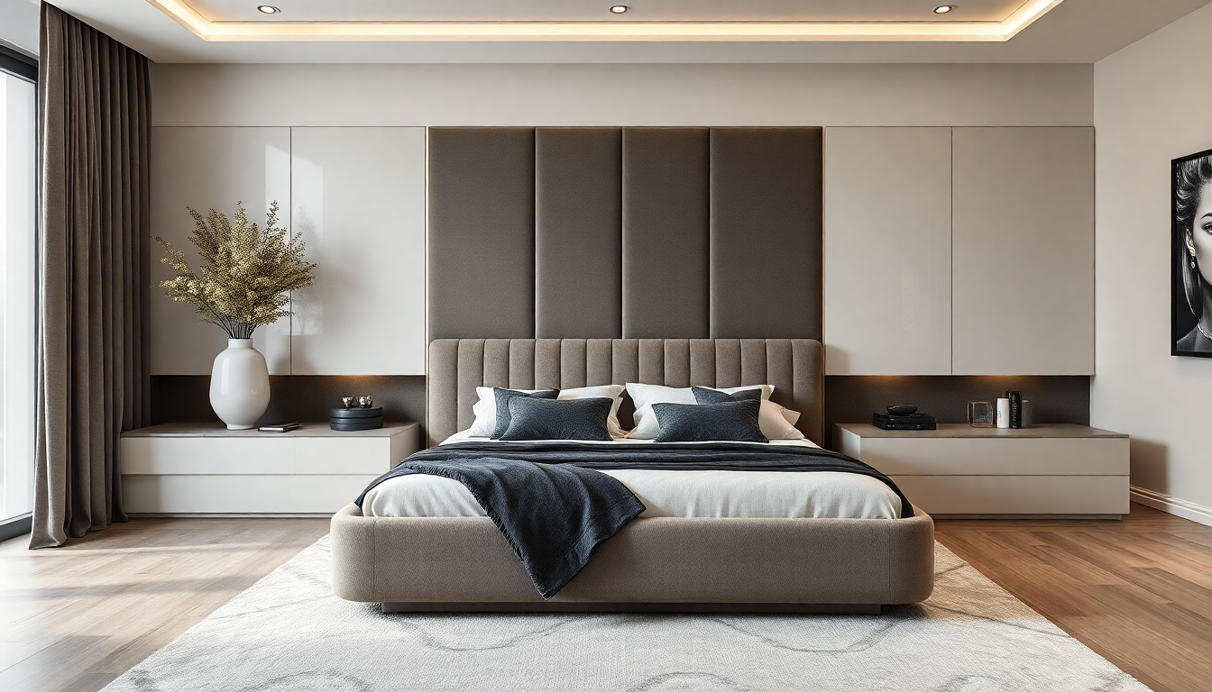 Innovations en design de literie moderne : sommiers avec coffre intégrés en velours côtelé et tissu boucle velours pour un intérieur tendance et pratique