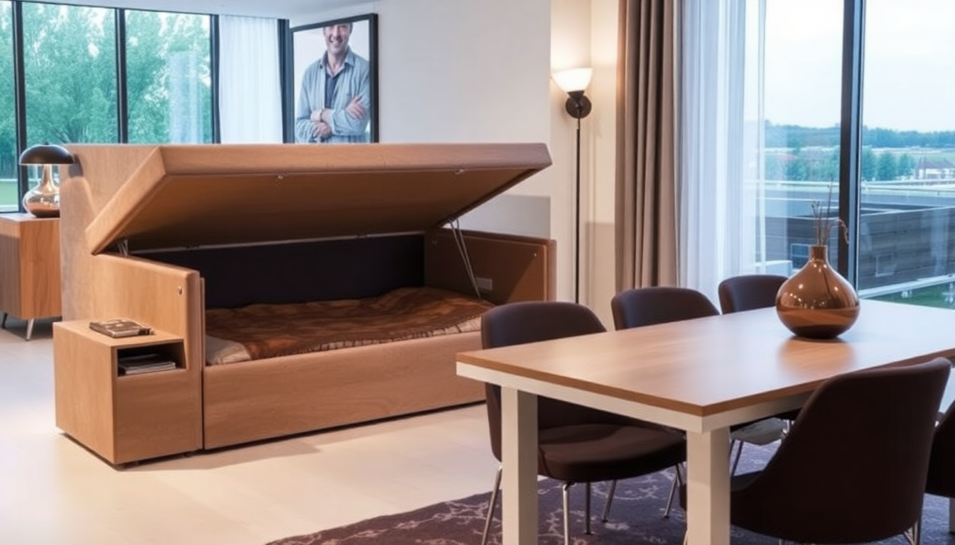 2025 : Comment Intégrer un Lit Coffre Tissu et une Table à Manger Extensible pour un Intérieur Fonctionnel et Élégant