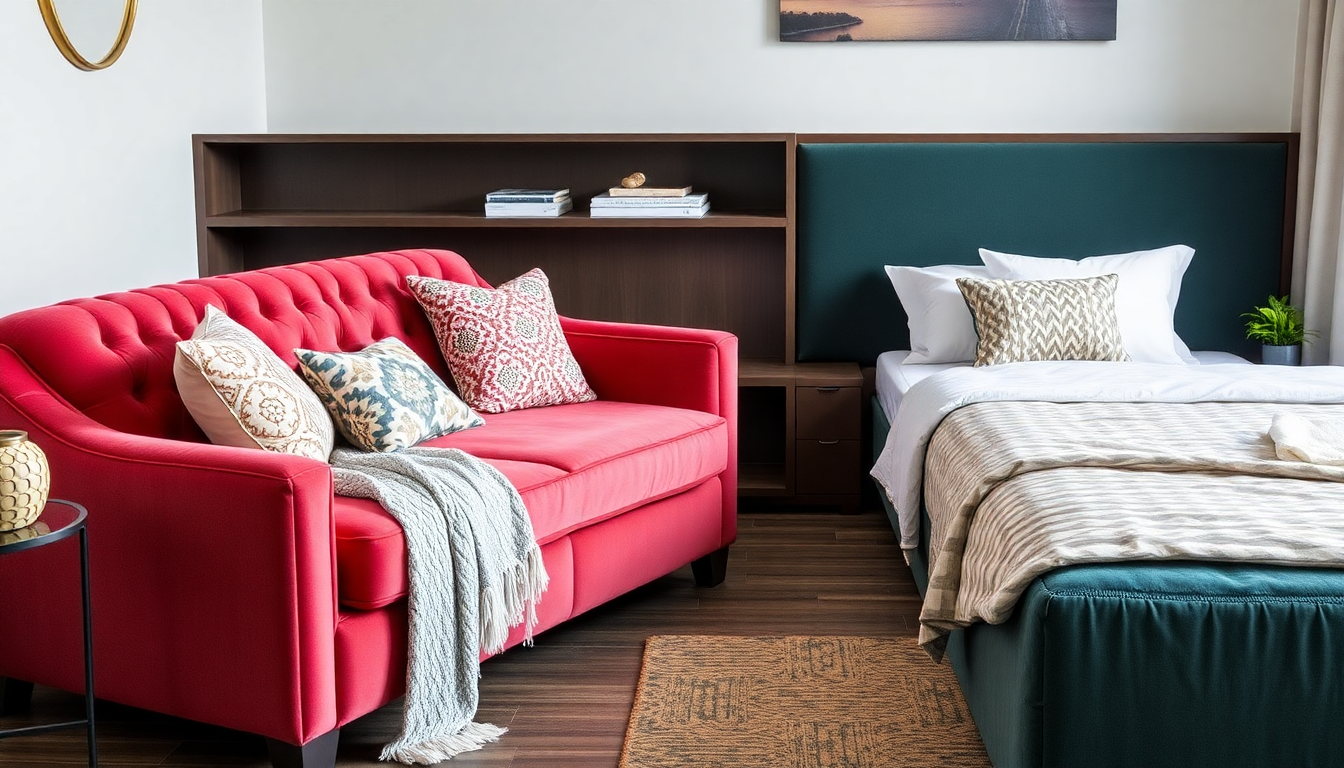 2025 : Optimisez Votre Intérieur avec des Canapés Convertibles en Velours Côtelé et des Sommiers à Coffre pour un Style Fonctionnel et Élégant