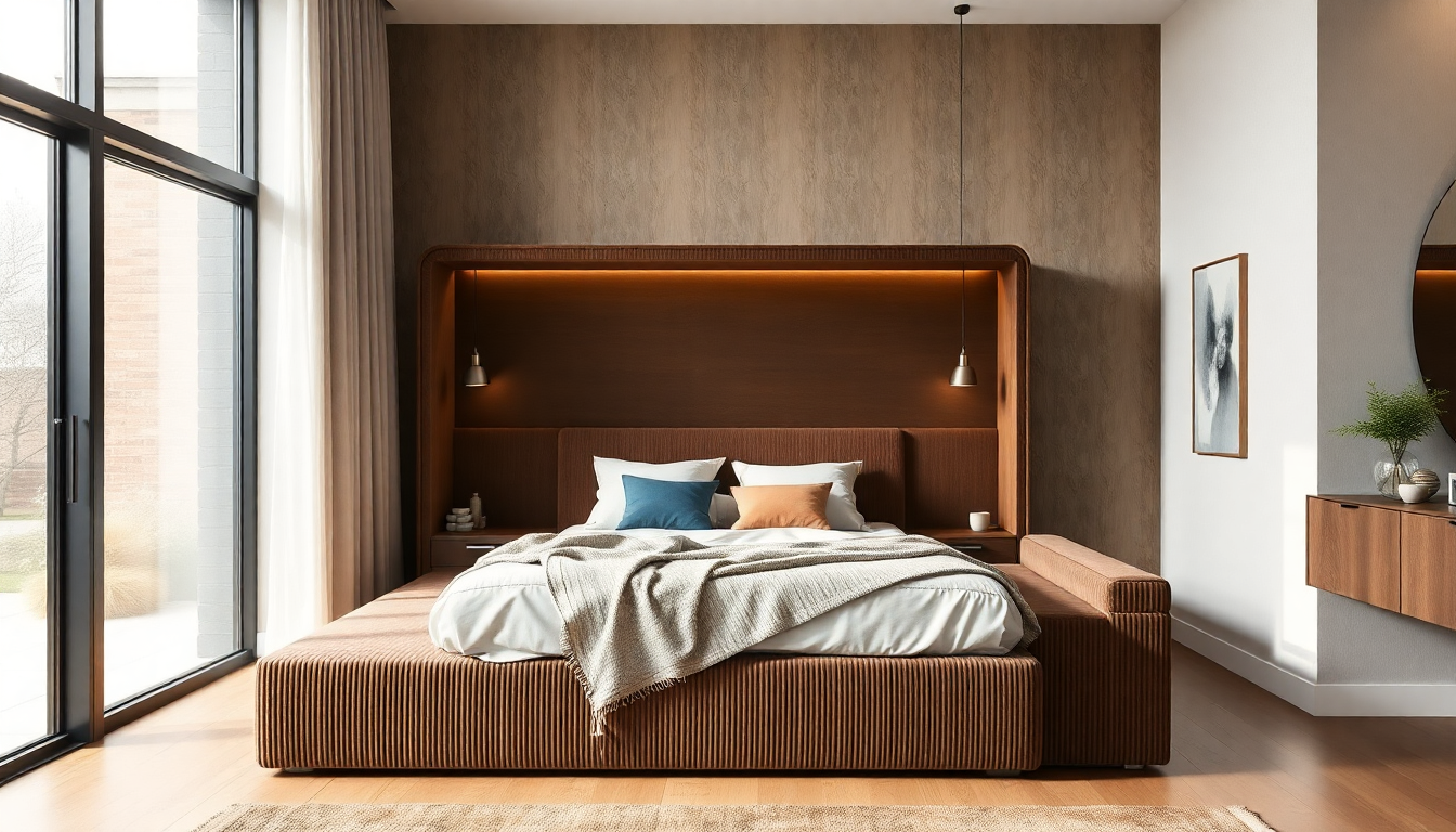 Sommiers avec Coffre et Canapés Convertibles en Velours Côtelé : Alliez Rangement Intelligent et Élégance Moderne