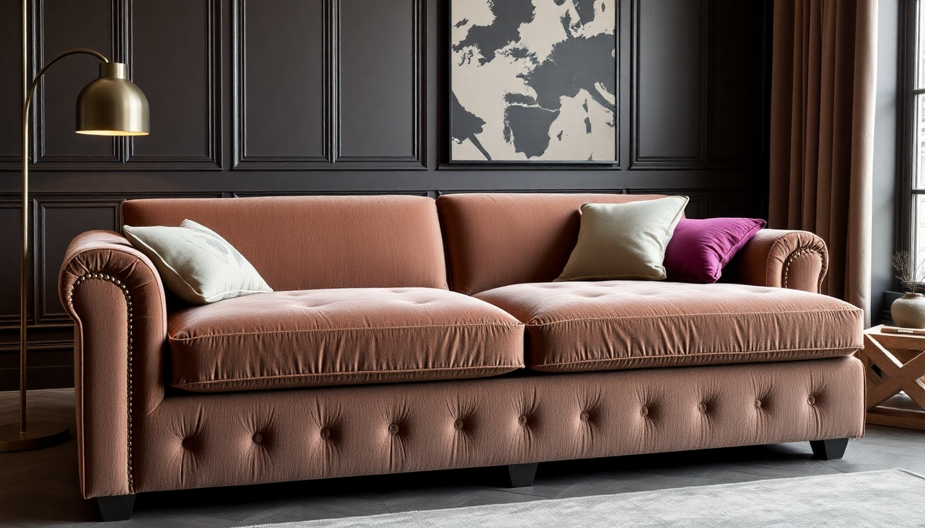 DIY & déco : personnaliser votre canapé convertible en velours côtelé et assortir un sommier avec coffre en tissu bouclé — guide Casafab