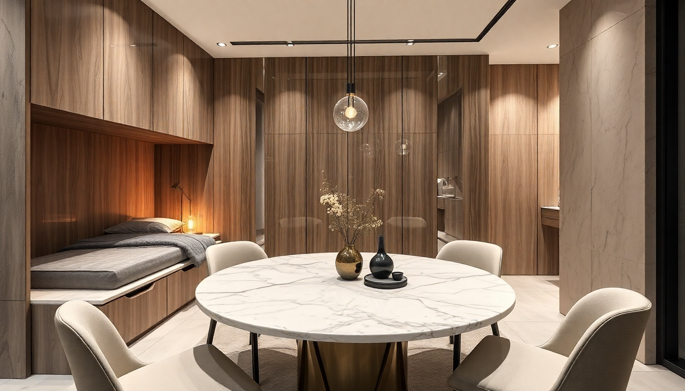 Les Tendances 2025 : Intégrer Lit Coffre 180x200 et Table à Manger Ronde en Marbre pour un Aménagement Moderne et Élégant