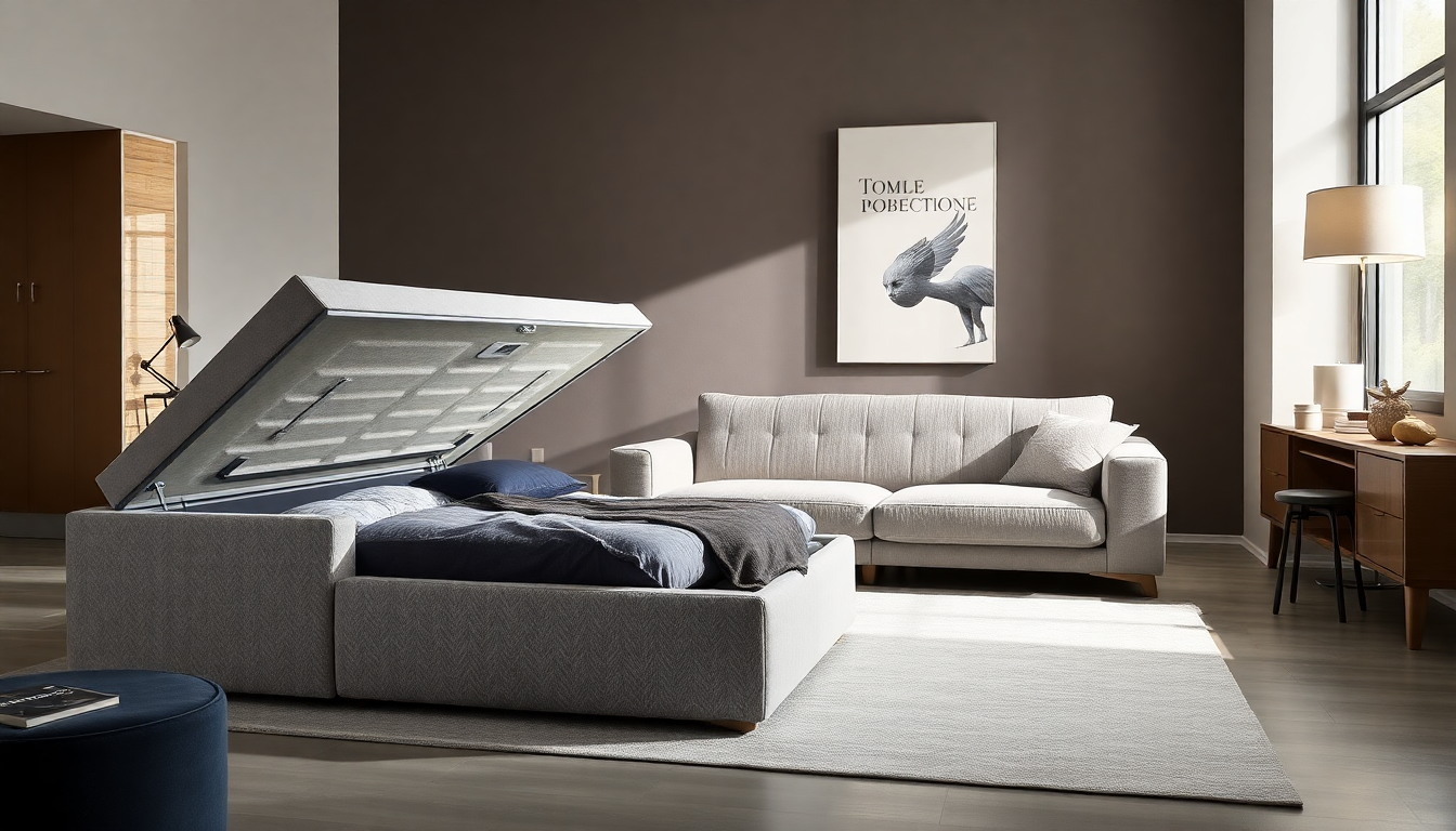 Élégance multifonctionnelle : literie coffre et canapés reformables en velours côtelé et tissu boucle pour moderniser votre intérieur Casafab