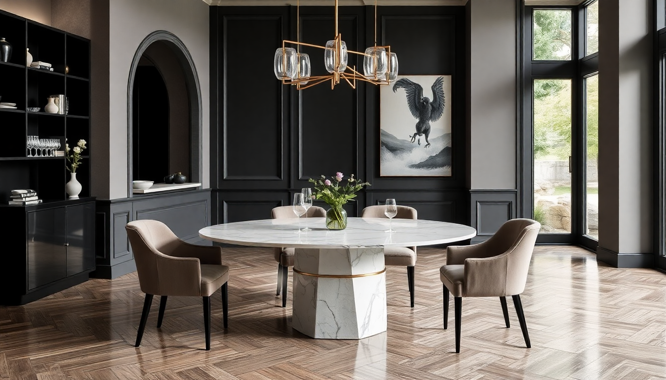 Lits Coffres et Tables à Manger : Créez un Espace Élégant avec du Velours et du Marbre en 2025