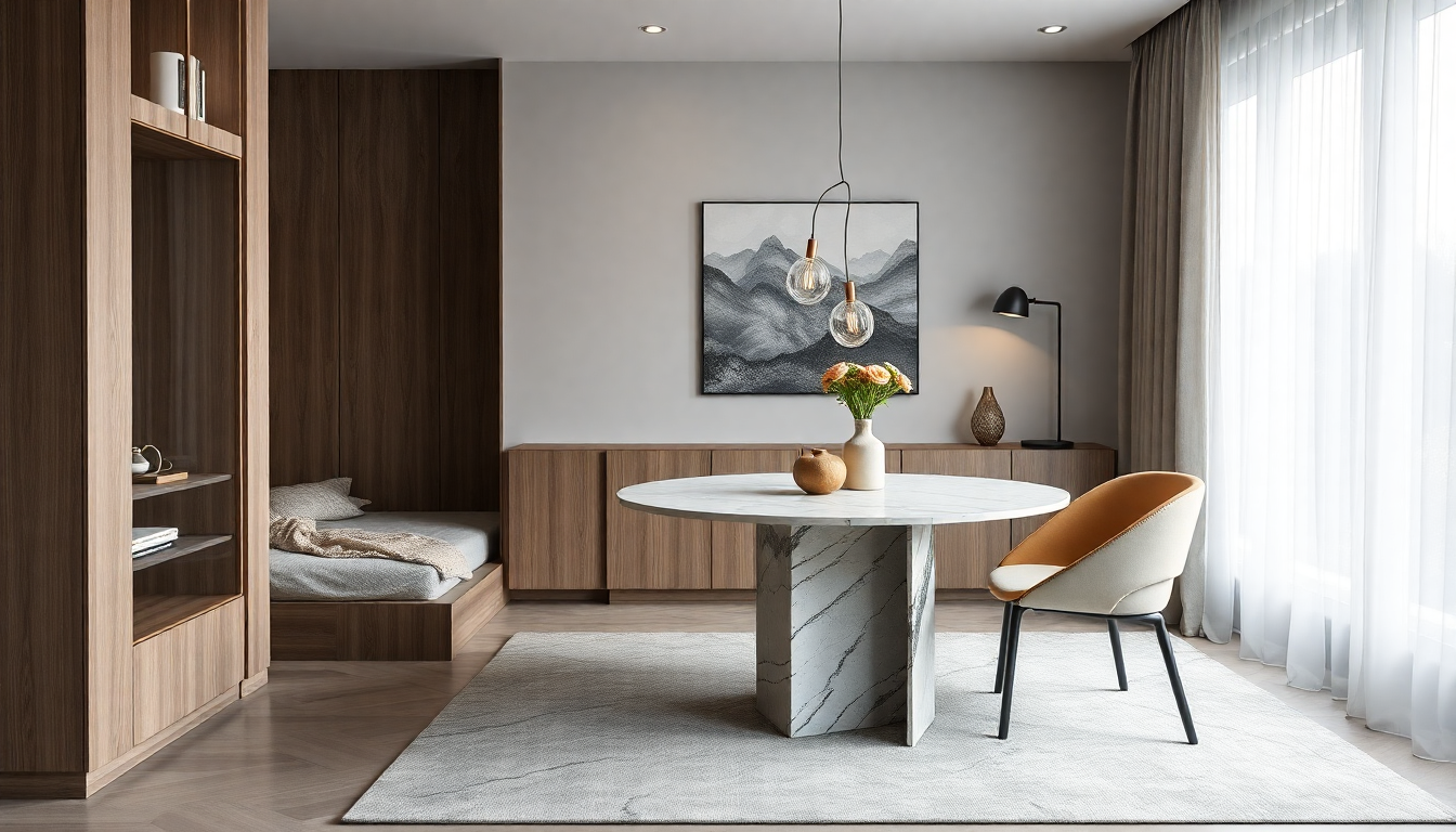 Optimisez Votre Intérieur avec des Lits Coffres et Tables à Manger Ronde en Marbre : Astuces Décoratives pour 2025