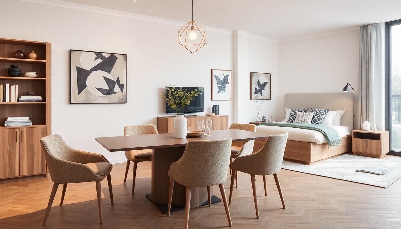 Camas y mesas de comedor: cree un interior elegante y funcional con telas de moda en 2025