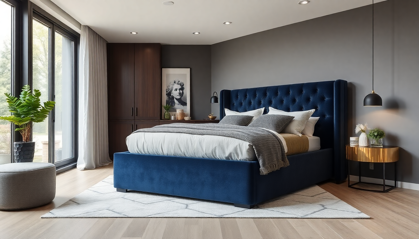 Pourquoi Choisir un Sommier avec Coffre en Tissu Bouclé Velours pour un Salon Moderne et Confortable