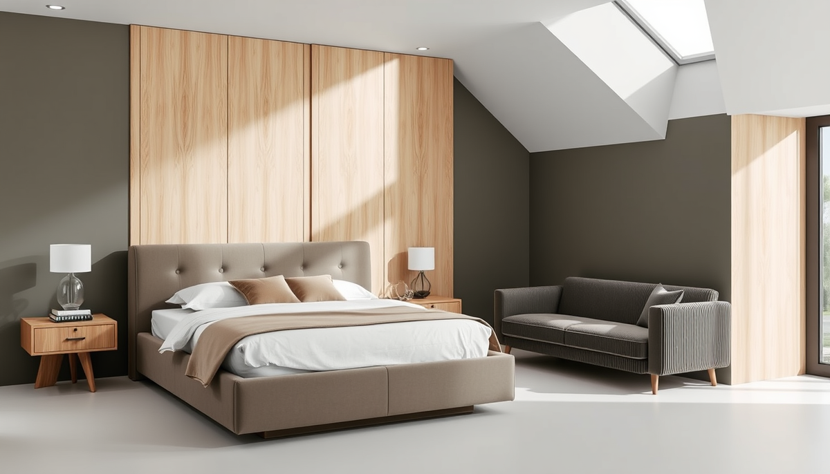 Literie coffre et canapés convertibles en velours côtelé et tissu boucle : optimiser l'espace et le style durable dans les intérieurs modernes
