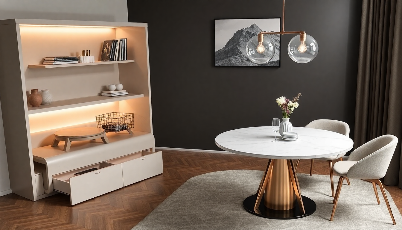 Aménagement Intérieur 2025 : Comment Choisir un Lit Coffre et une Table à Manger Ronde en Marbre pour un Style Élégant et Pratique