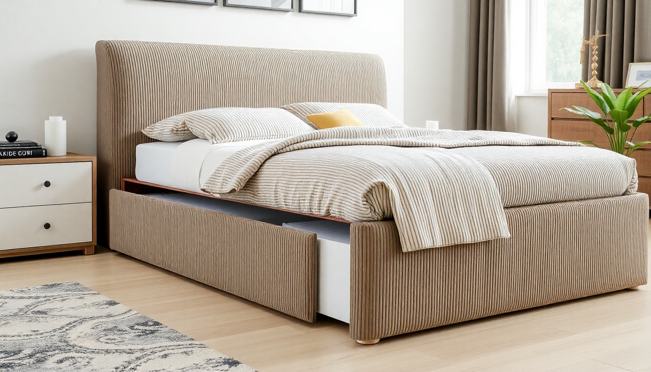 Optimiser votre espace intérieur avec des solutions innovantes de literie moderne en velours côtelé et tissu boucle pour un style élégant en 2026