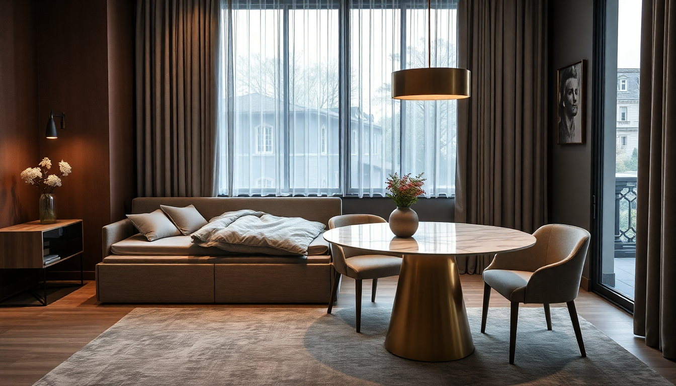 2025 : Explorez le Confort et l'Élégance avec des Lits Coffres en Tissu et des Tables à Manger Ronde en Marbre pour un Intérieur Harmonieux