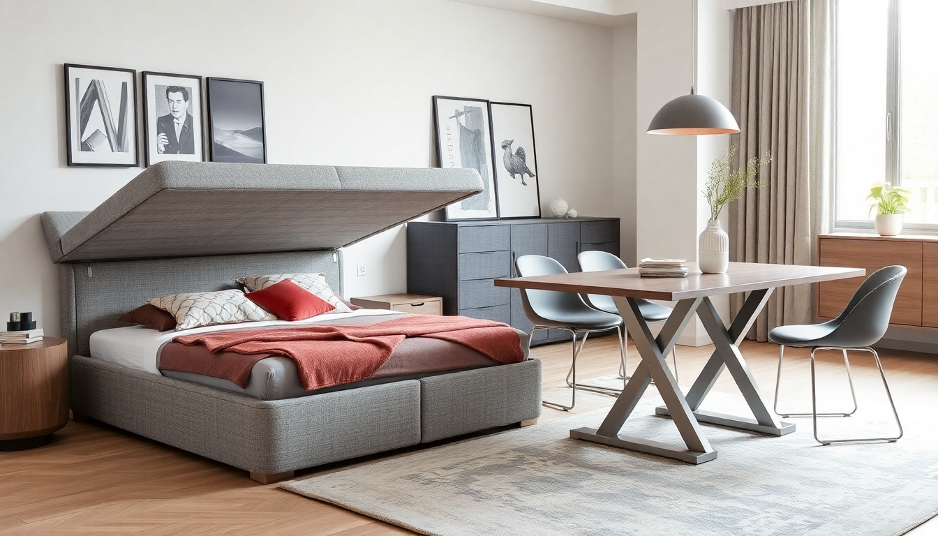 Interiorismo 2025: Cómo elegir una cama arcón de tela y una mesa de comedor elevable para un estilo armonioso