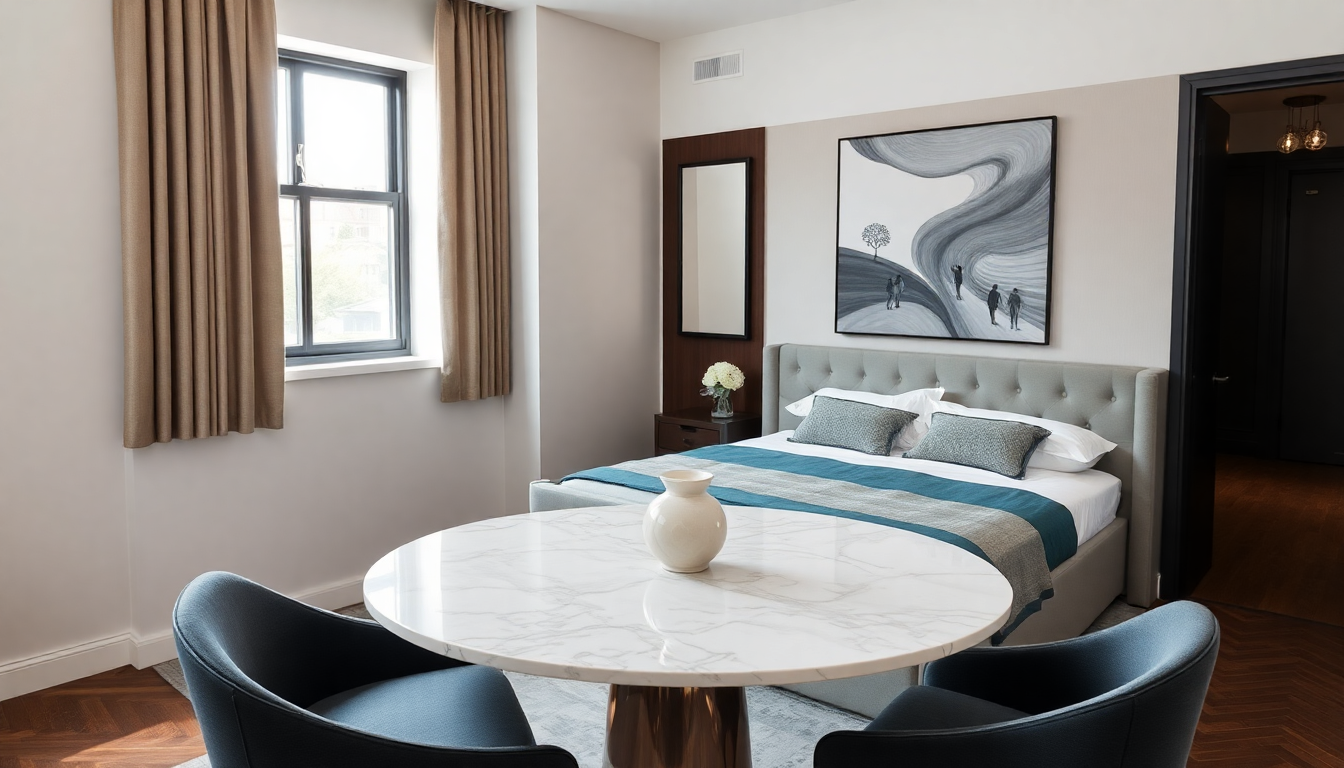 Optimisez Votre Espace avec des Lits Coffres et Tables à Manger Ronde en Marbre : Idées Décoratives pour 2025