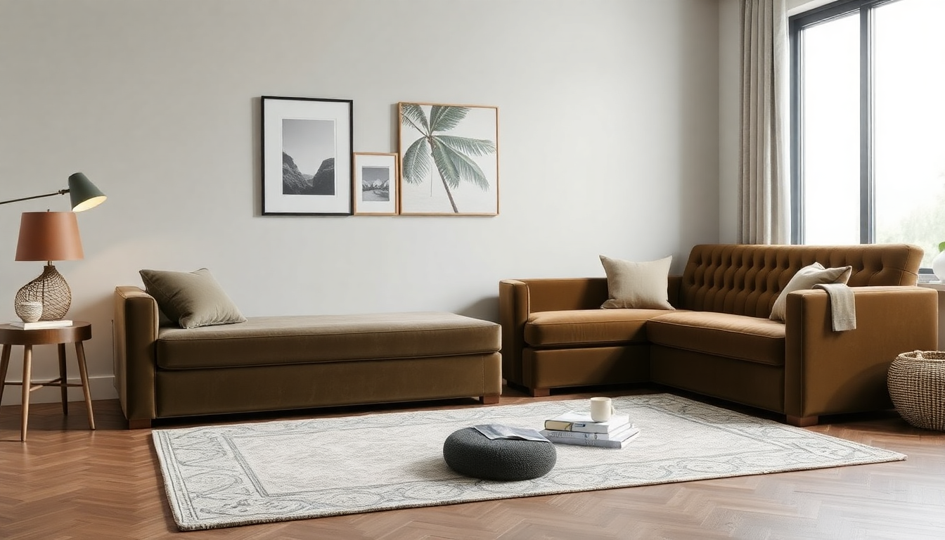 Cómo incorporar camas arcón de terciopelo y sofás convertibles para un interior chic y práctico en 2025