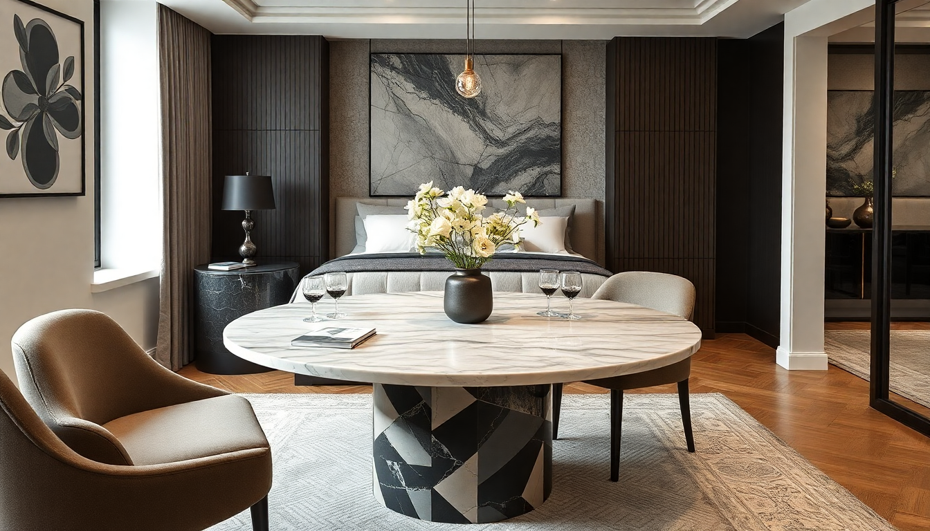 Aménagement Pratique : Comment Choisir un Lit Coffre et une Table à Manger Ronde en Marbre pour un Intérieur Élégant en 2025