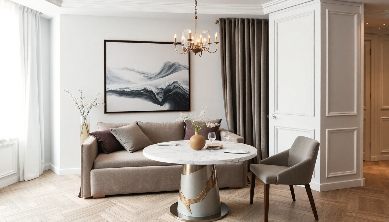 Comment Intégrer des Lits Coffres Tissus et des Tables à Manger Ronde en Marbre pour un Intérieur Pratique et Élégant en 2025