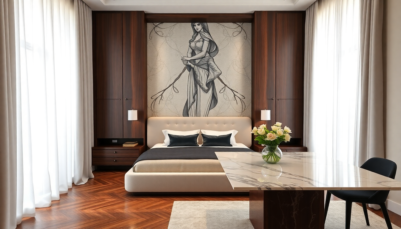 Aménagement de Chambre 2025 : L'Alliance Parfaite entre Lits Coffres et Tables à Manger en Marbre pour un Style Élégant