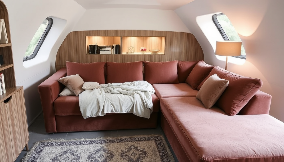 Casafab: Lit coffre et canapés modulaires en velours côtelé et tissu boucle – design durable, rangement intelligent et intérieur polyvalent.