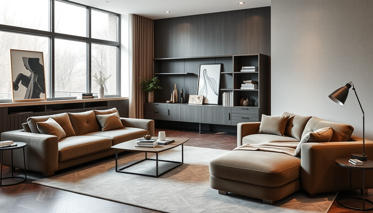 Intérieur Casafab: optimiser chaque pièce avec literie coffre et canapés reformables en velours côtelé et tissu boucle — design durable et rangement intelligent.