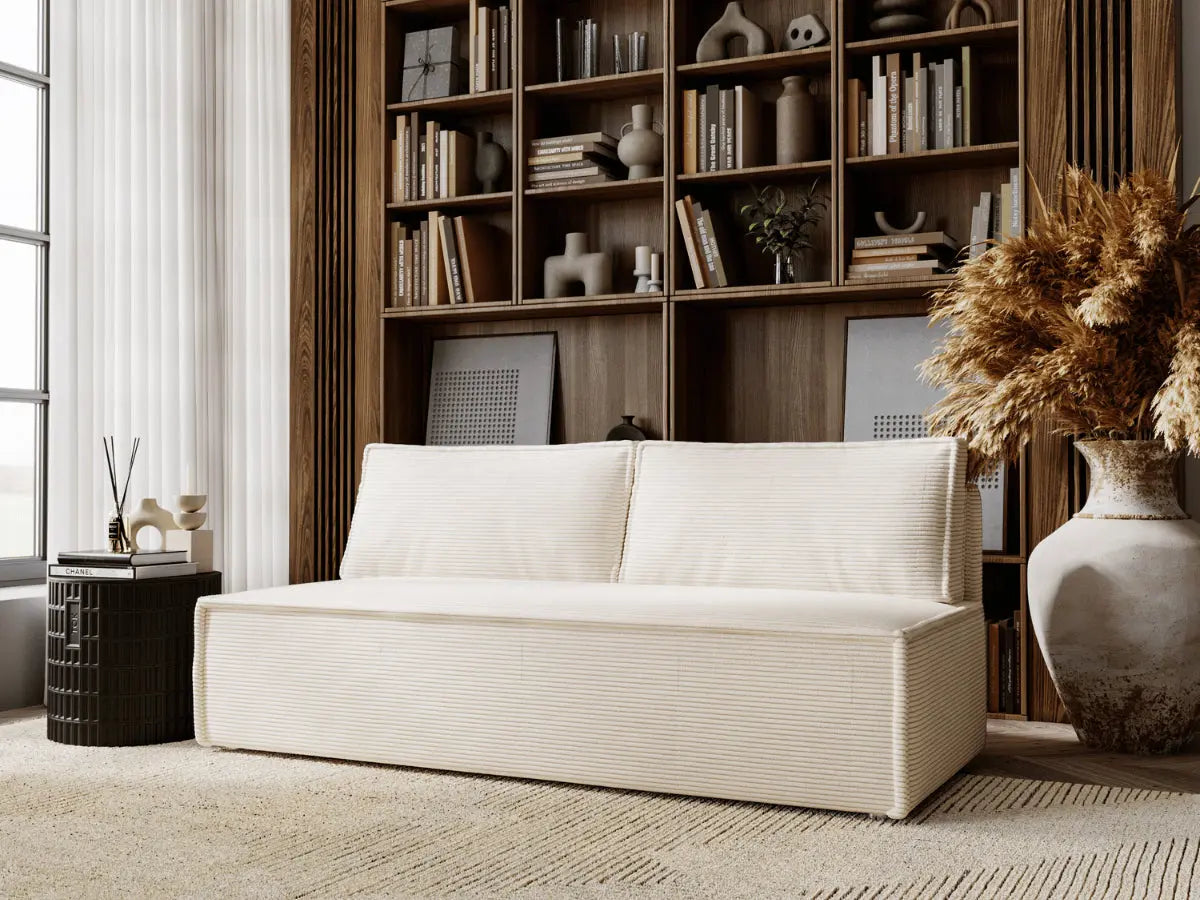 Canapé convertible 3 places avec coffre de rangement ORSAY -