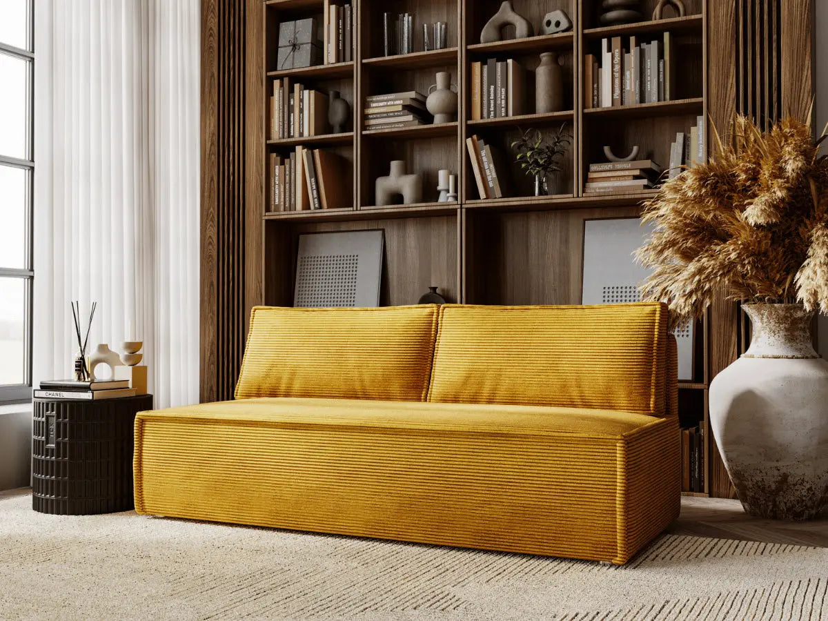 Canapé convertible 3 places avec coffre de rangement ORSAY -