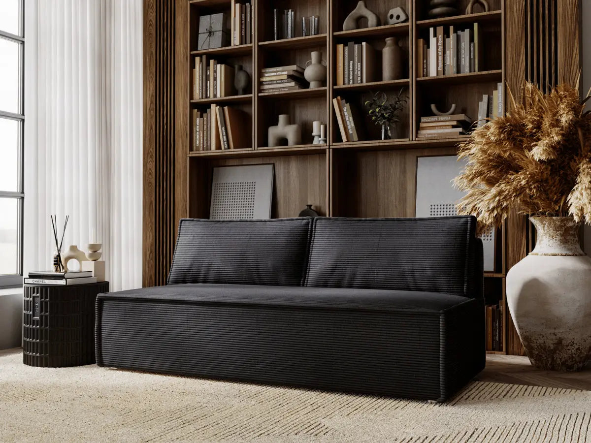 Canapé convertible 3 places avec coffre de rangement ORSAY -