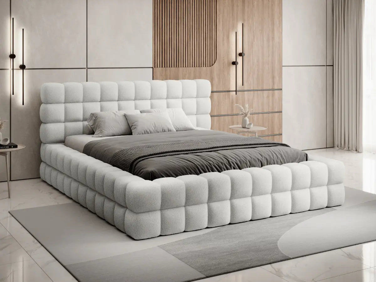 Cama arcón tapizada de diseño - CAMILLE