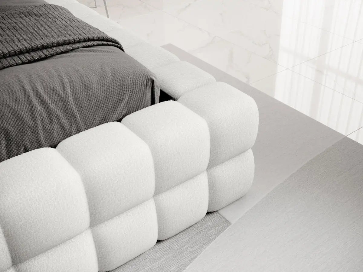 Cama arcón tapizada de diseño - CAMILLE