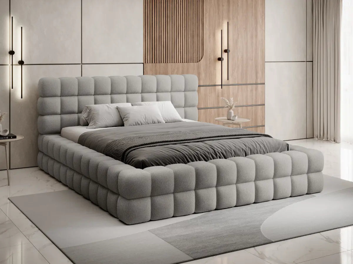 Cama arcón tapizada de diseño - CAMILLE