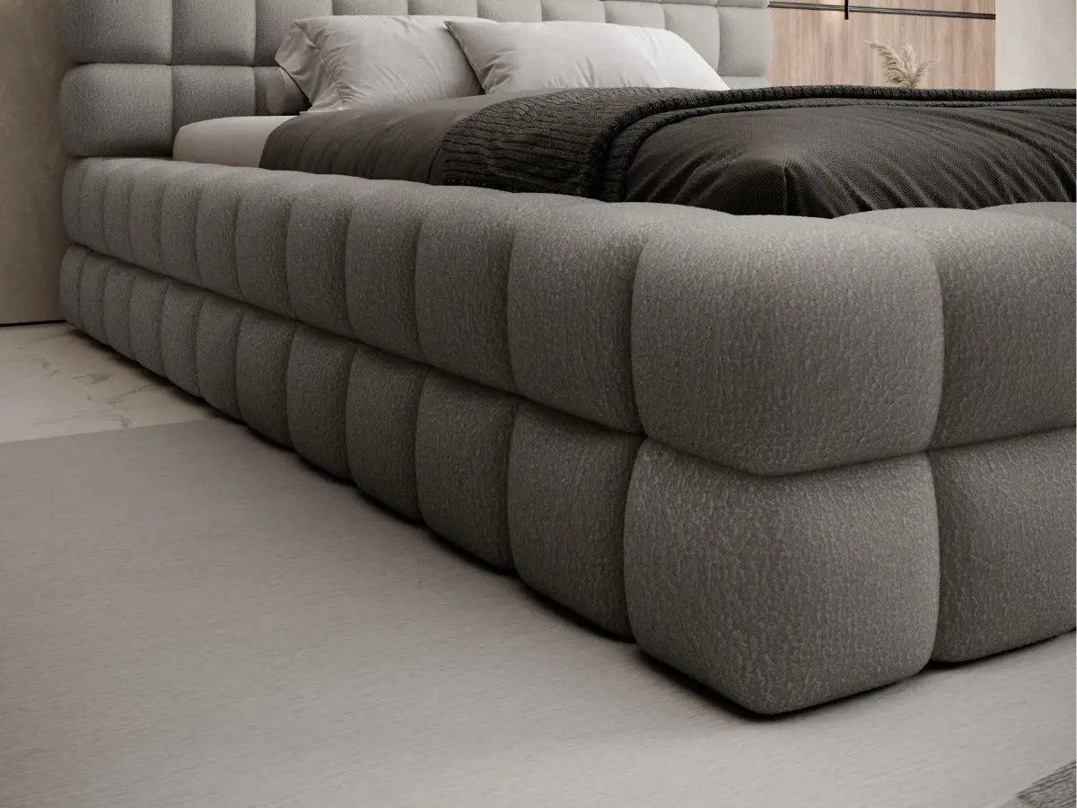 Cama arcón tapizada de diseño - CAMILLE