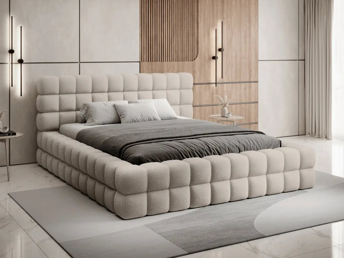 Cama arcón tapizada de diseño - CAMILLE