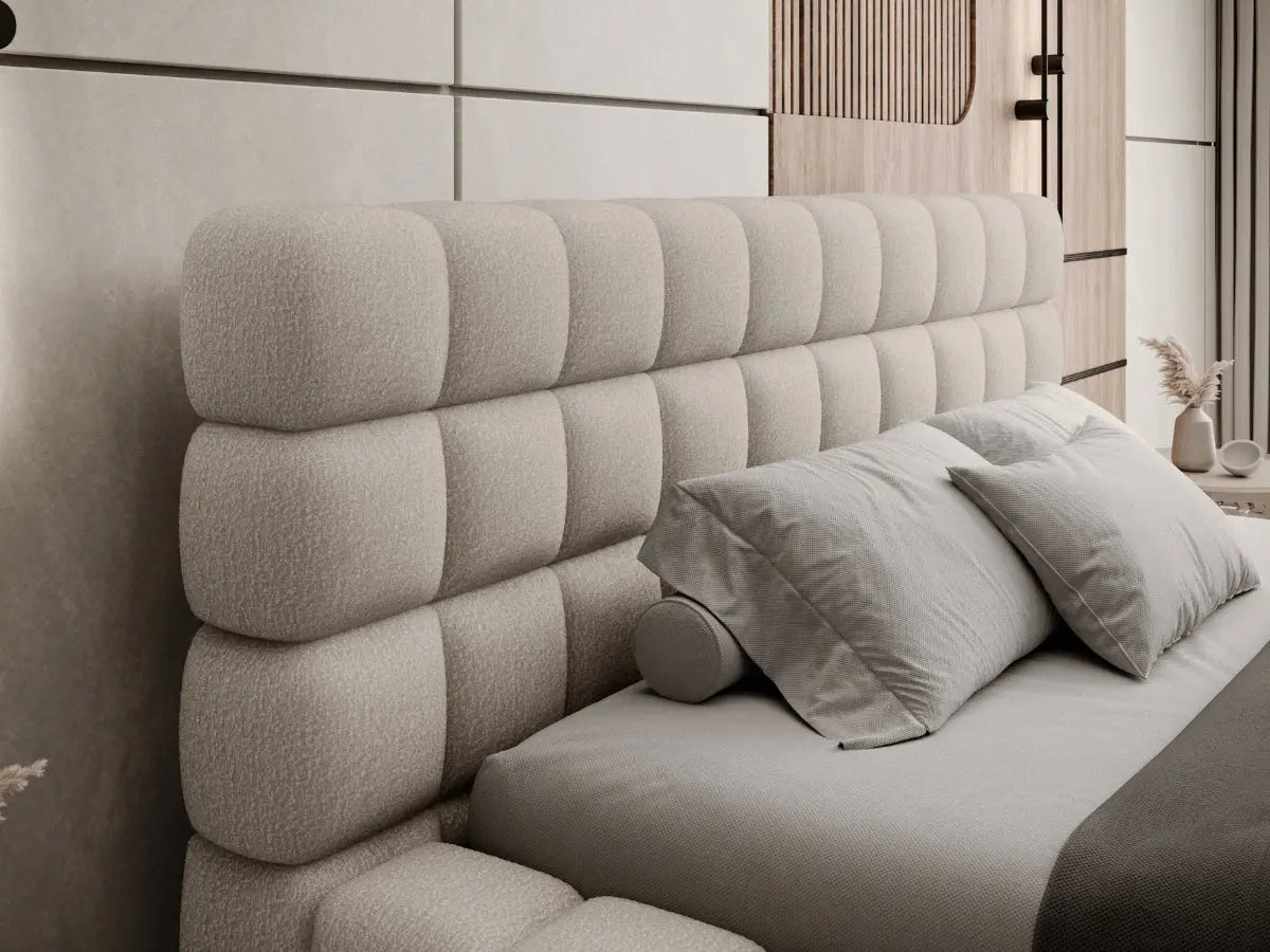 Cama arcón tapizada de diseño - CAMILLE