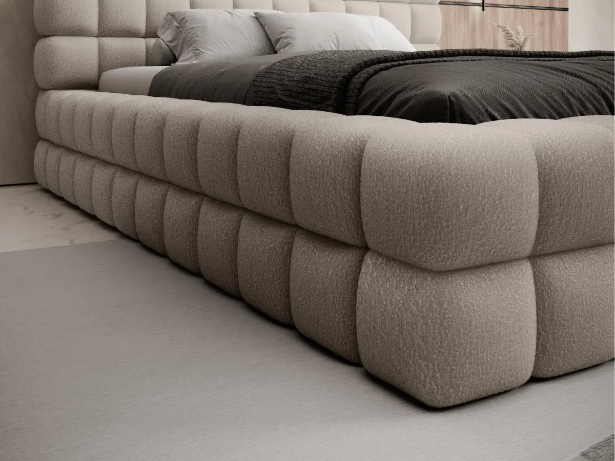 Cama arcón tapizada de diseño - CAMILLE