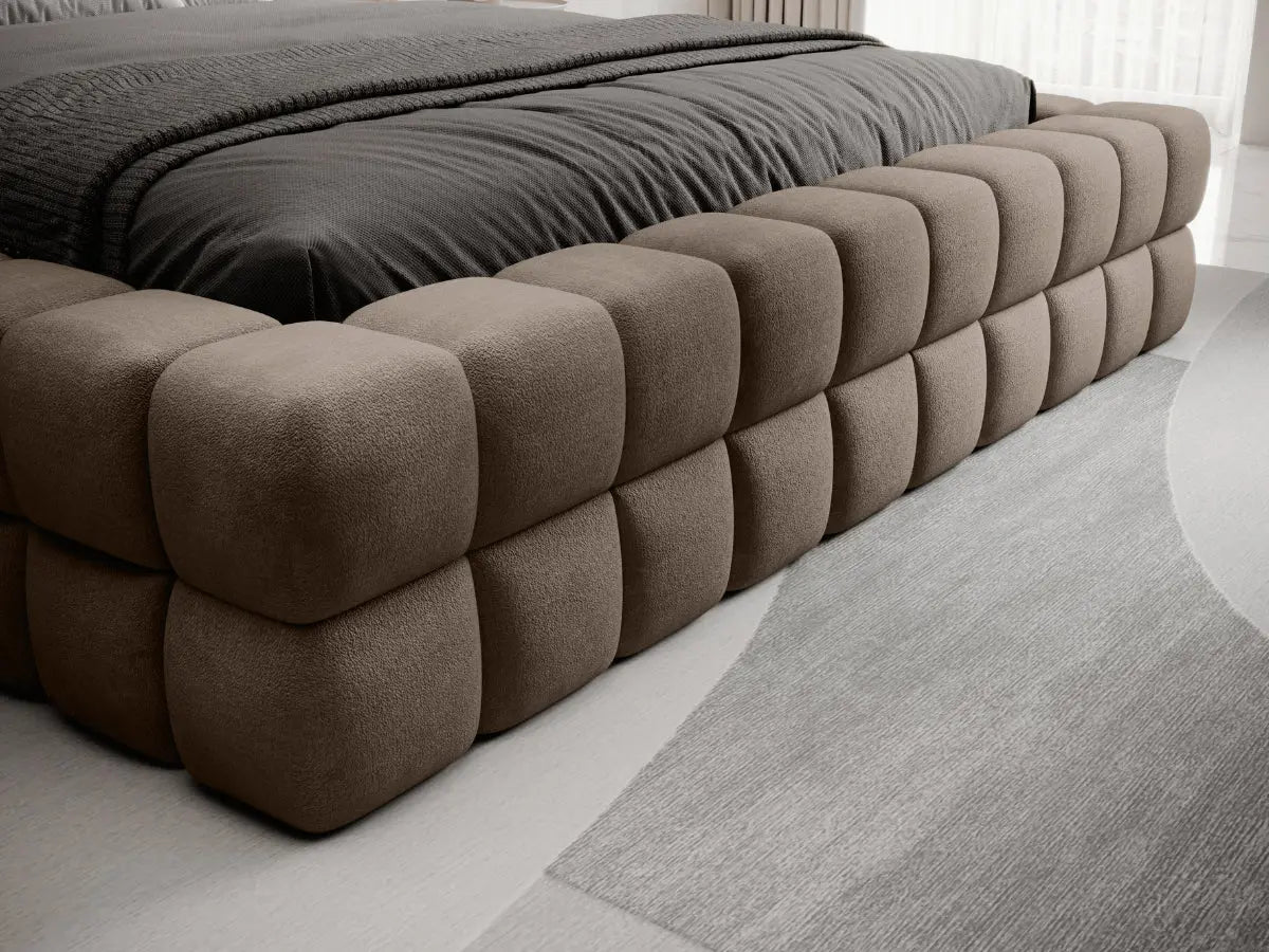 Cama arcón tapizada de diseño - CAMILLE