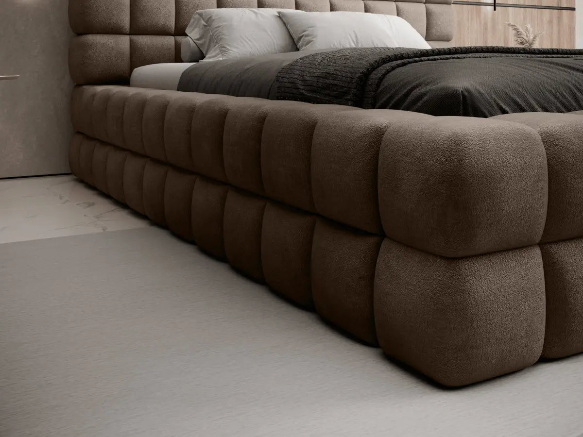 Cama arcón tapizada de diseño - CAMILLE