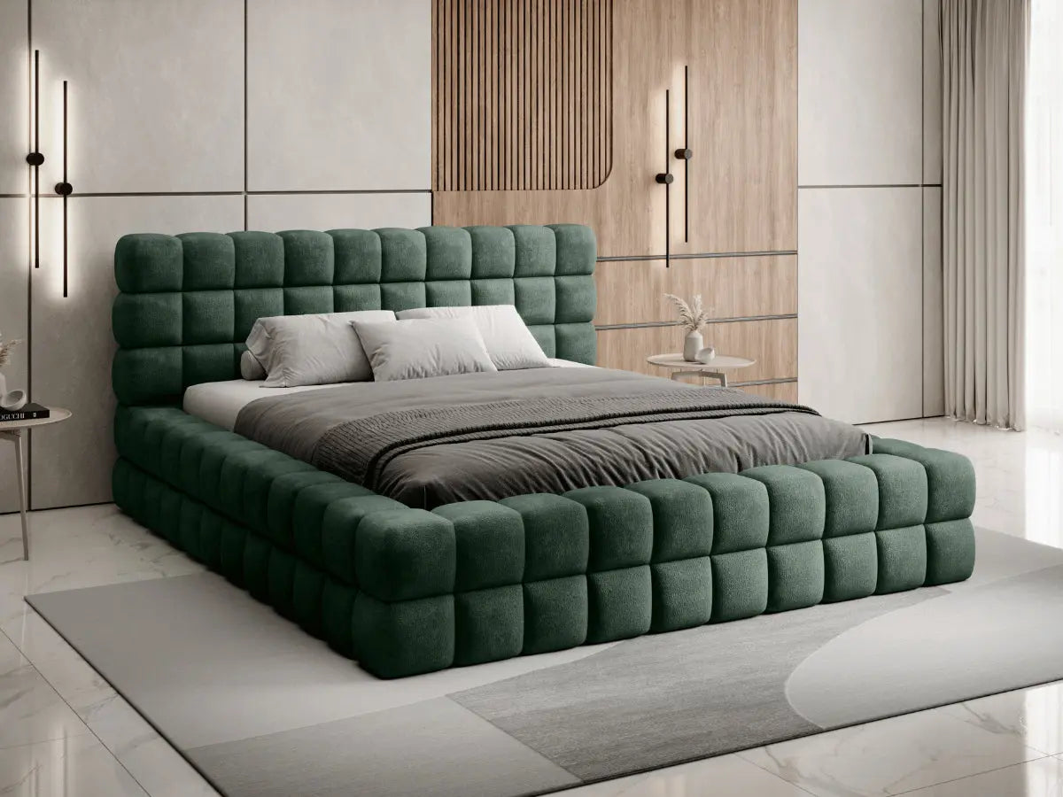 Cama arcón tapizada de diseño - CAMILLE