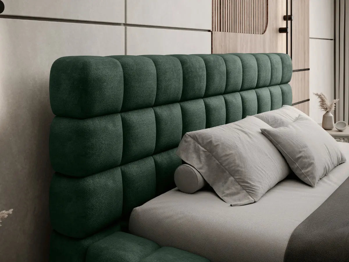 Cama arcón tapizada de diseño - CAMILLE