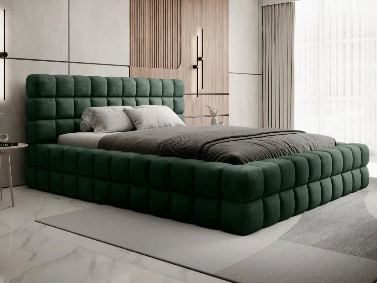 Cama arcón tapizada de diseño - CAMILLE