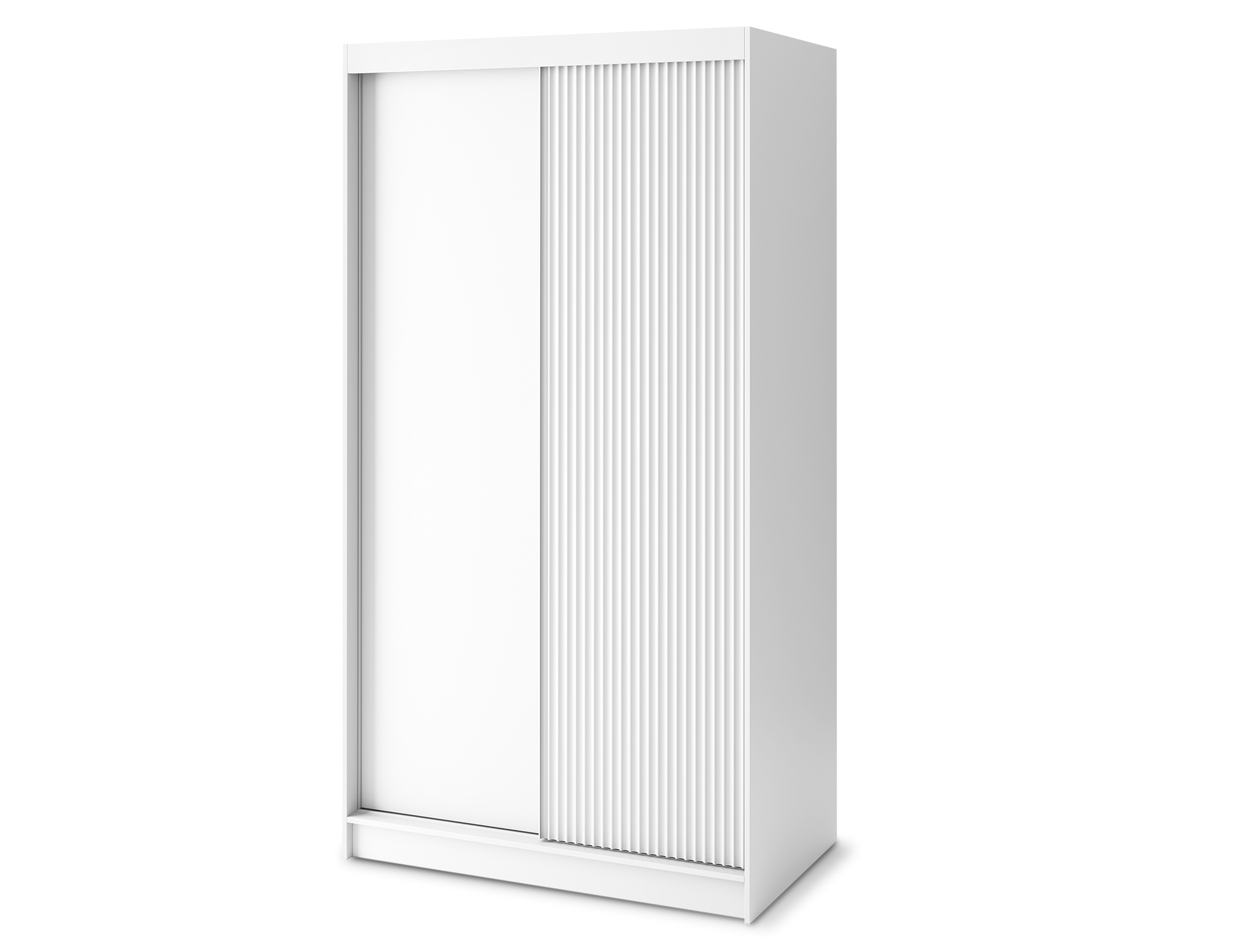 Armoire Dressing Coulissante 120 & 180 cm – Noir ou Blanc – Miroir Optionnel - RAVENTO