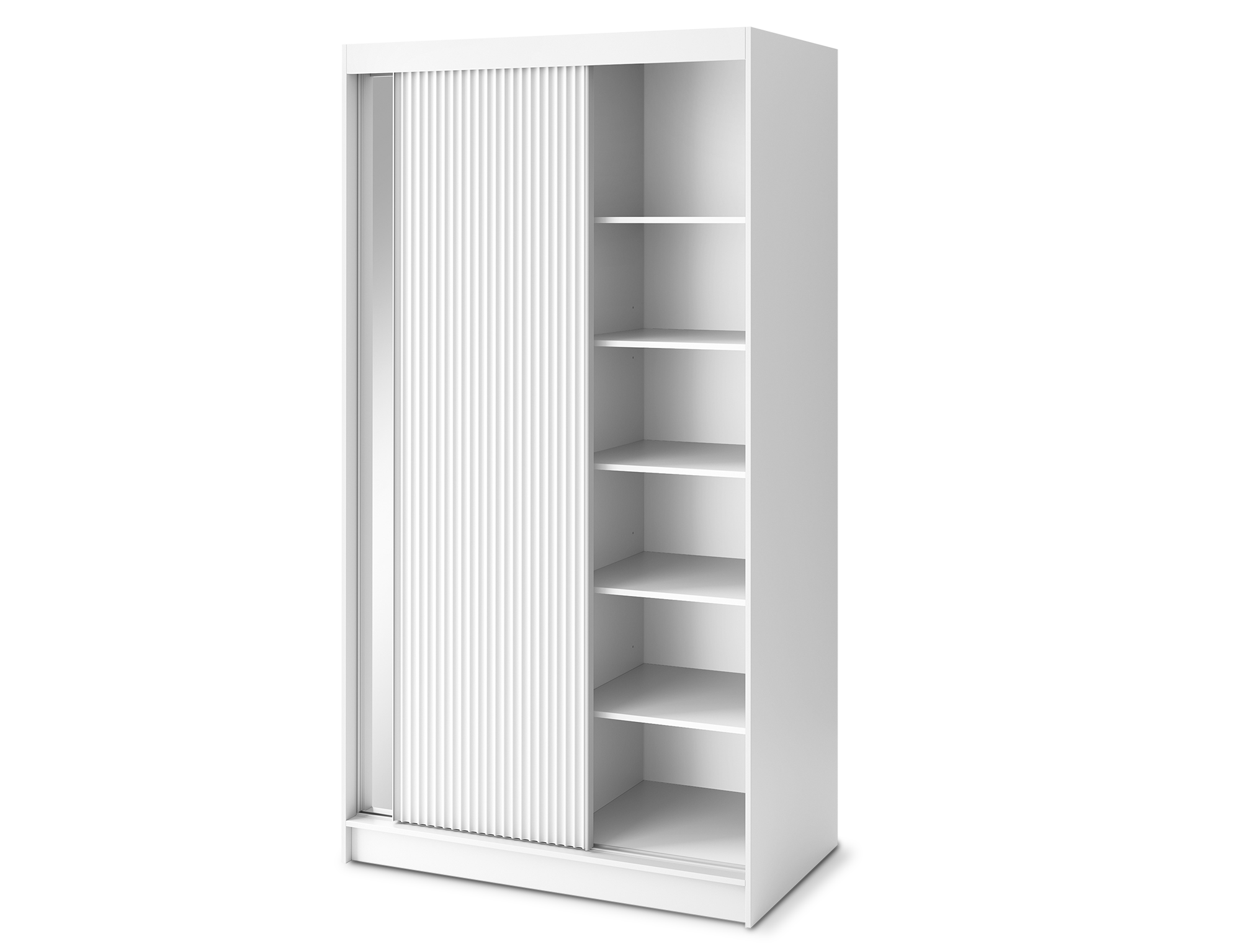 Armoire Dressing Coulissante 120 & 180 cm – Noir ou Blanc – Miroir Optionnel - RAVENTO