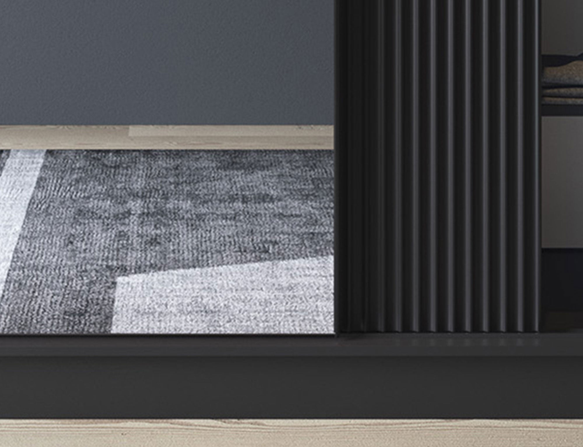 Armoire Dressing Coulissante 120 & 180 cm – Noir ou Blanc – Miroir Optionnel - RAVENTO