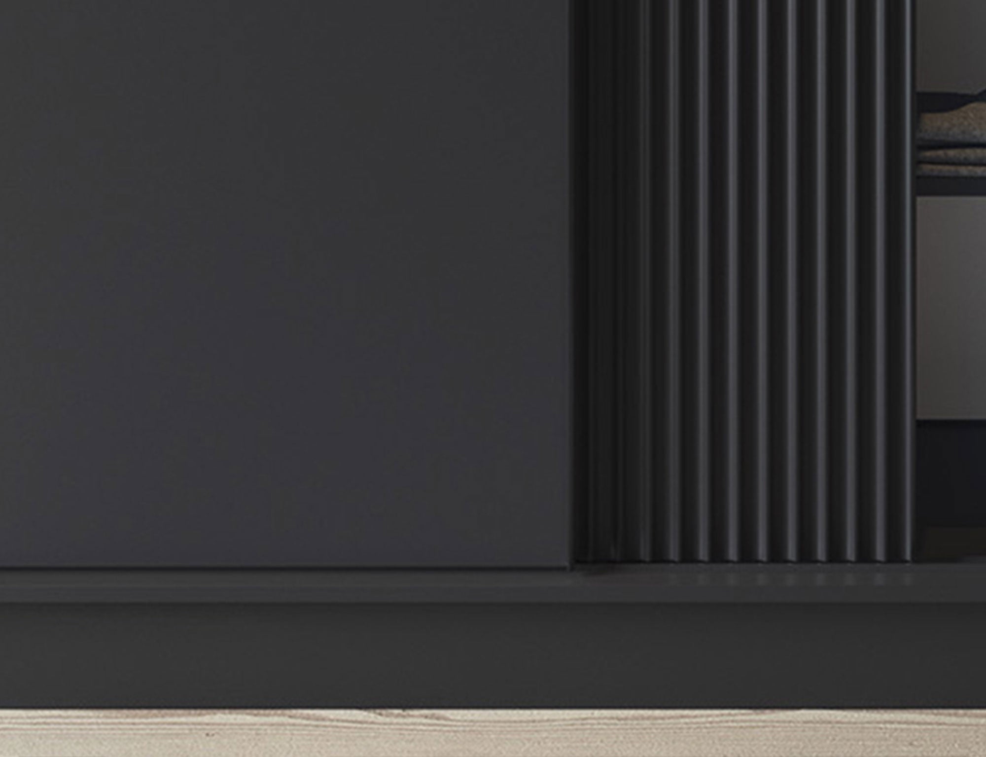 Armoire Dressing Coulissante 120 & 180 cm – Noir ou Blanc – Miroir Optionnel - RAVENTO