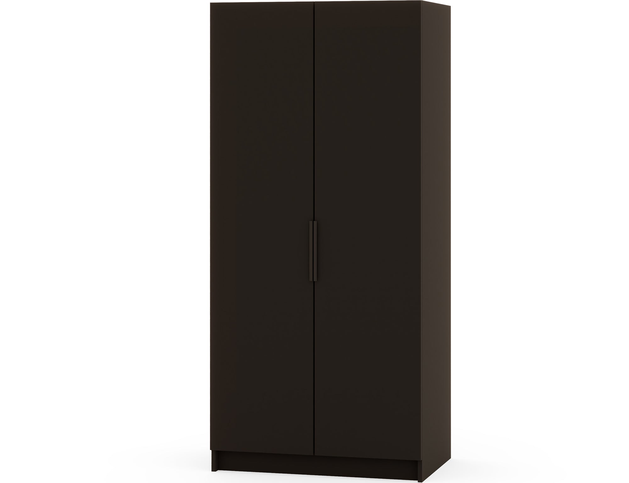 Armoire dressing Léana 100 cm – 2 portes, penderie, étagères, avec ou sans miroir