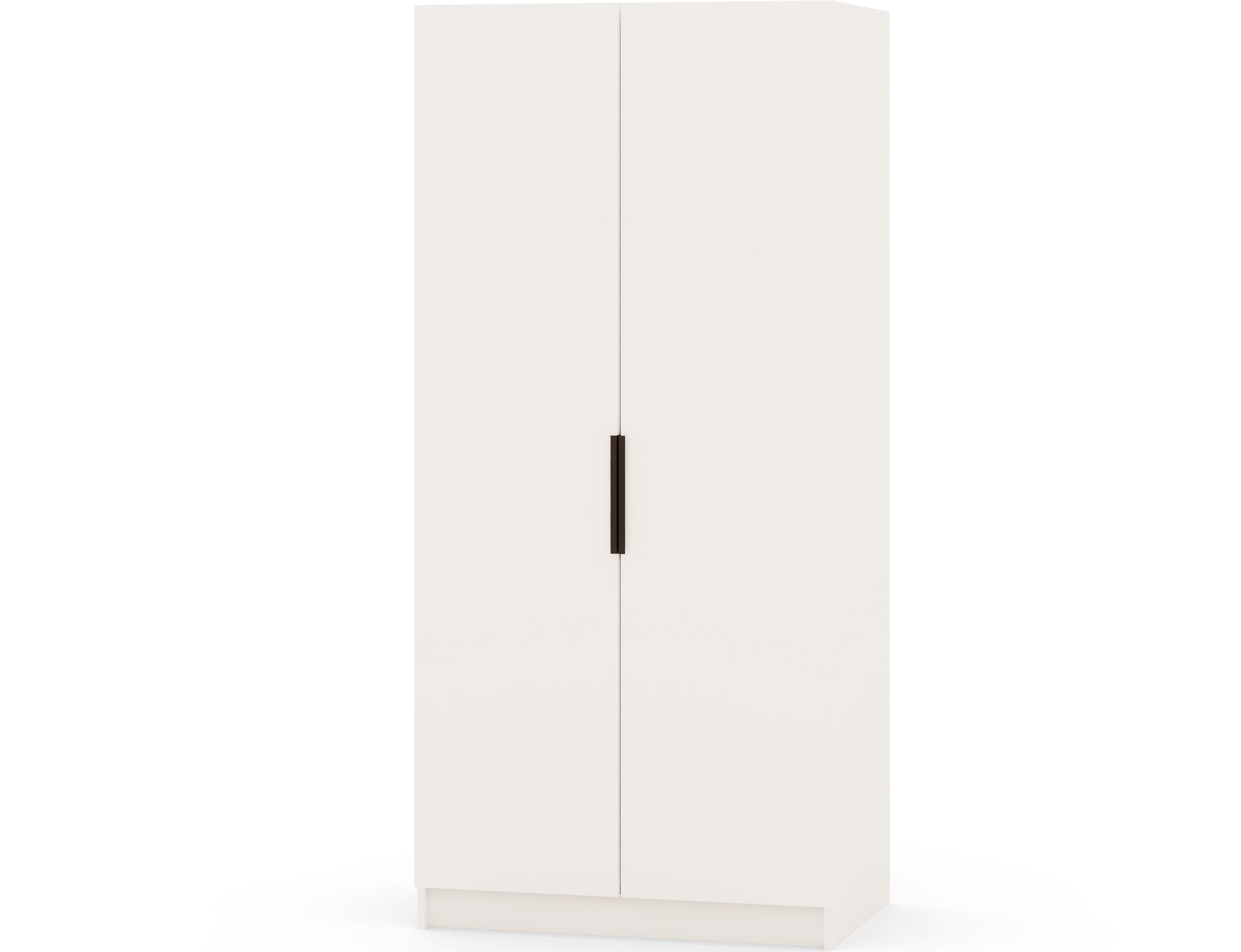 Armoire dressing Léana 100 cm – 2 portes, penderie, étagères, avec ou sans miroir