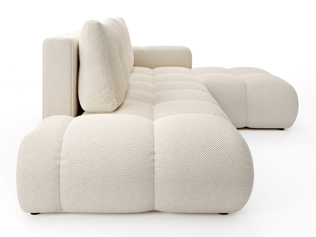 Sofá cama esquinero MAGENTA - Diseño asimétrico y ultra confort